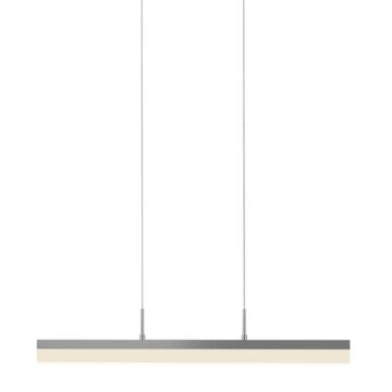 Stiletto LED Pendant in Bright Satin Aluminum by Sonneman