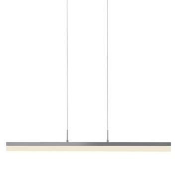 Stiletto LED Pendant in Bright Satin Aluminum by Sonneman