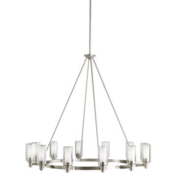 Circolo 12 Light Chandelier in Brushed Nickel by Kichler