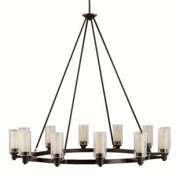 Circolo 12 Light Chandelier in Olde Bronze by Kichler