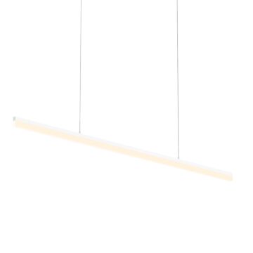 Stiletto LED Pendant in Satin White by Sonneman