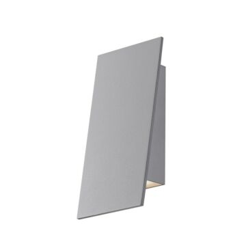Angled Plane LED Wall Sconce in Textured Gray by Sonneman