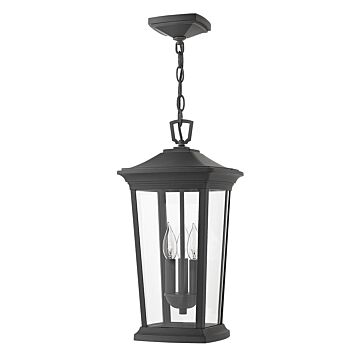 Hinkley Bromley 3-Light Outdoor Light In Museum Black