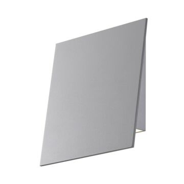 Angled Plane LED Wall Sconce in Textured Gray by Sonneman