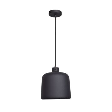 Forge One Light Pendant in Matte Black by Access