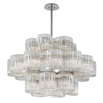 CircoPendant Light in Satin Silver Leaf