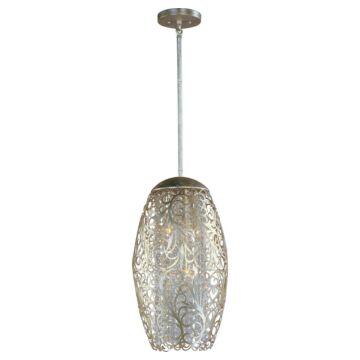 Maxim Lighting Arabesque 13 Inch 6 Light Pendant in Golden Silver