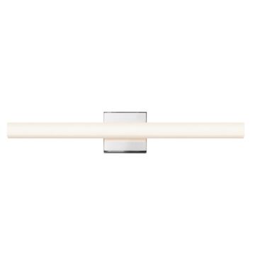 Sonneman SQ Bar 24 Inch LED Bathroom Vanity Light in Polished Chrome