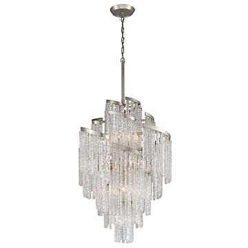  Mont BlancTraditional Chandelier in Modern Silver Leaf