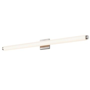 Sonneman Tubo Slim LED 41.5 Inch LED Drum Trim Bathroom Vanity Light in Satin Nickel