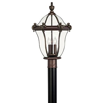 Hinkley San Clemente 3-Light Outdoor Light In Copper Bronze