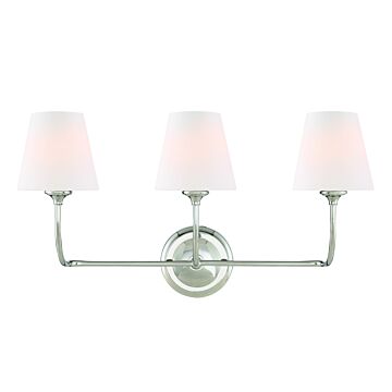 Libby Langdon for Crystorama Sylvan 23 Inch Bathroom Vanity Light in Polished Chrome
