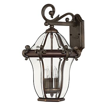 Hinkley San Clemente 3-Light Outdoor Light In Copper Bronze