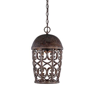 Amherst 1-Light Hanging Lantern in Burnt Umber