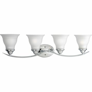 Trinity 4-Light Bathroom Vanity Light Bracket in Polished Chrome