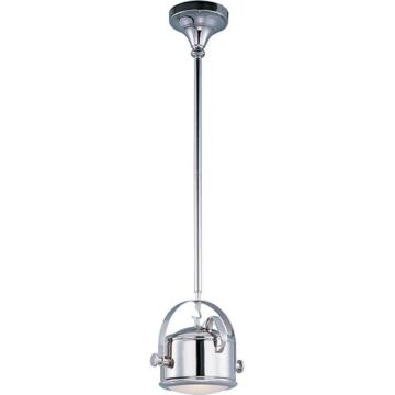 Hi Bay One Light Mini Pendant in Satin Nickel by Maxim
