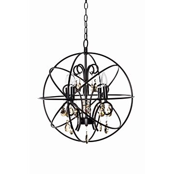 Orbit Four Light Pendant in Oil Rubbed Bronze by Maxim