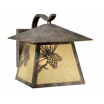 Whitebark 1-Light Outdoor Wall Mount in Olde World Patina