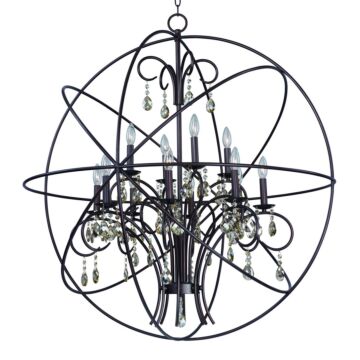Orbit 12 Light Pendant in Oil Rubbed Bronze by Maxim