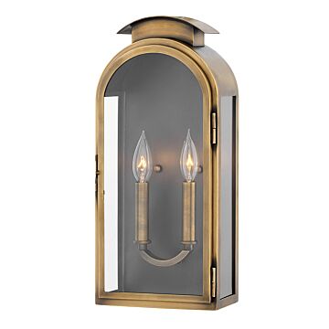 Hinkley Rowley 3-Light Outdoor Light In Light Antique Brass