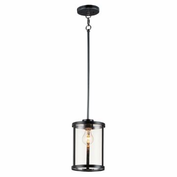 Sentinel One Light Pendant in Black by Maxim