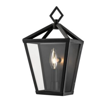 Arnold One Light Outdoor Wall Bracket in Powder Coat Black by Millennium