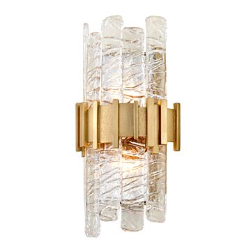 Ciro Two Light Wall Sconce in Antique Silver Leaf Stainless by Corbett Lighting