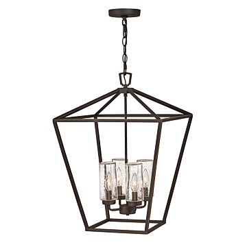 Hinkley Alford Place 4-Light Outdoor Pendant In Oil Rubbed Bronze