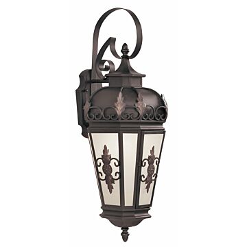 Berkshire  Outdoor Wall Lantern in Bronze by Livex Lighting
