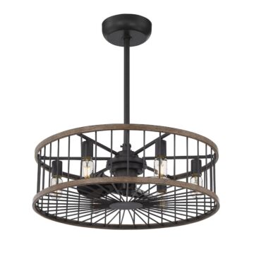 Savoy House Kona 6 Light Fan D'Lier in Sapele