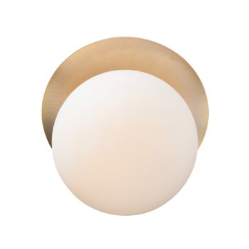 Vesper One Light Wall Sconce in Satin Brass   Black by Maxim