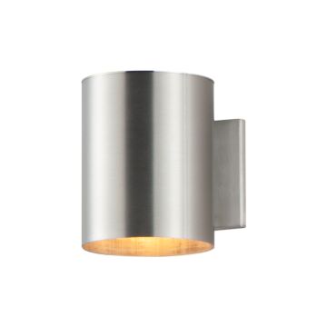 Outpost One Light Outdoor Wall Lantern in Brushed Aluminum by Maxim