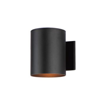 Outpost One Light Outdoor Wall Lantern in Black by Maxim