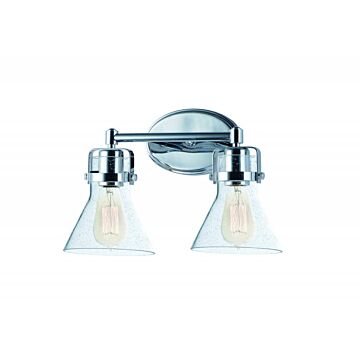Seafarer Two Light Bath Vanity in Polished Chrome by Maxim
