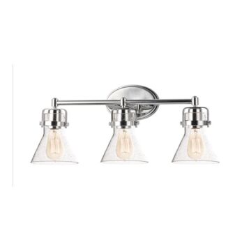 Seafarer Three Light Bath Vanity in Polished Chrome by Maxim