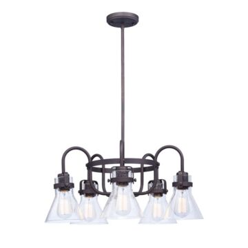 Seafarer Five Light Chandelier in Oil Rubbed Bronze by Maxim