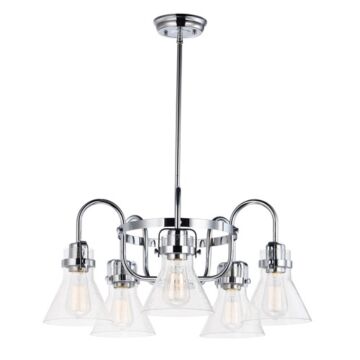 Seafarer Five Light Chandelier in Polished Chrome by Maxim