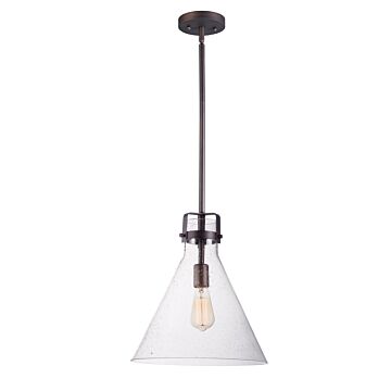 Seafarer One Light Pendant in Oil Rubbed Bronze by Maxim