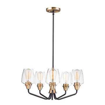 Goblet Five Light Chandelier in Bronze   Antique Brass by Maxim