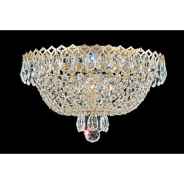 Camelot Three Light Flush Mount in Silver by Schonbek