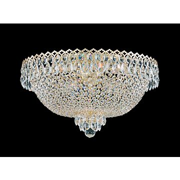 Camelot Six Light Flush Mount in Silver by Schonbek