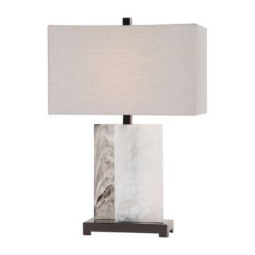 Vanda 1-Light Table Lamp in Polished Black Nickel