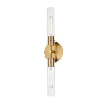 Equilibrium LED Wall Sconce in Natural Aged Brass by Maxim