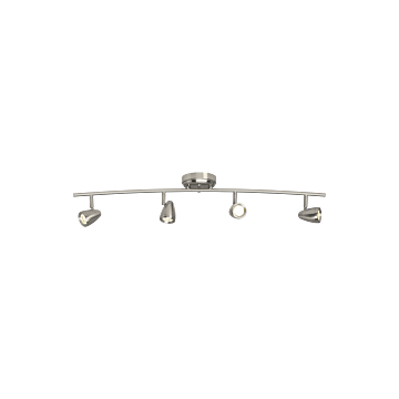 Sea Gull Talida 4 Light LED Track Lighting in Brushed Nickel