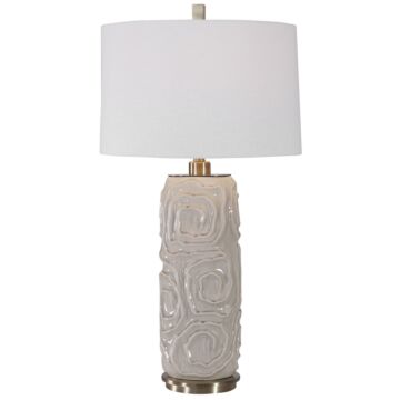 Zade 1-Light Table Lamp in Brushed Nickel