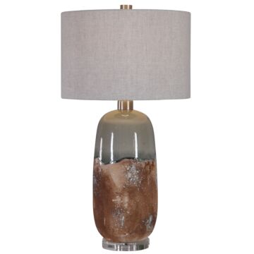 Maggie 1-Light Table Lamp in Brushed Nickel