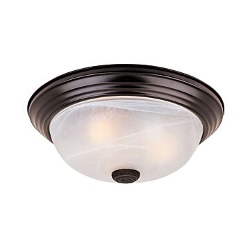 Decorative Flushmount 2-Light Flushmount in Oil Rubbed Bronze