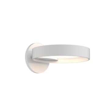 Light Guide Ring LED Wall Sconce in Satin White by Sonneman