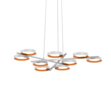 Light Guide Ring LED Pendant in Satin White by Sonneman