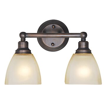 Bradley Two Light Vanity in Bronze by Craftmade